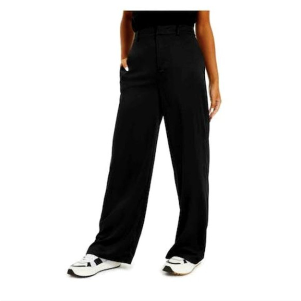 Danielle Bernstein For Macy's ~ Women's Satin Pants~ Black SIZE 12 SMRP$89 bin c